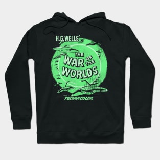 Vintage Distressed War of the Worlds Sci Fi Classic Hoodie